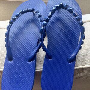 Tory Burch Jeweled Flip Flops